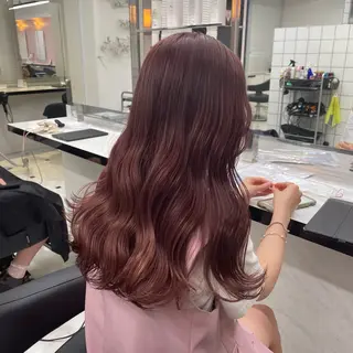 ロング カラー ヘアアレンジ ピンク・ベージュ🩰 カラー🫧とらのヘアスタイル