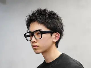 ショート パーマ ヘアアレンジ メンズ fifth 石川 凪のヘアスタイル