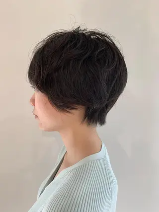 ショート カラー パーマ ヘアアレンジ 加藤 綾華のヘアスタイル