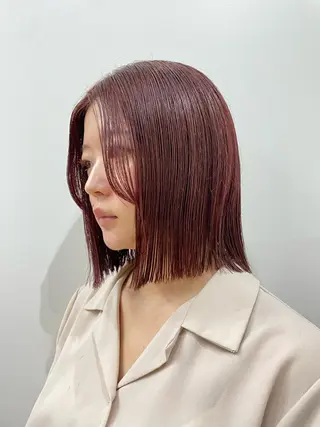 ショート カラー パーマ ヘアアレンジ くびれレイヤー/艶 カラー　MADOKAのヘアスタイル