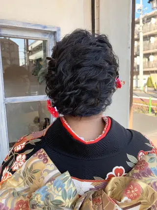 ショート ヘアアレンジ 森 早希絵のヘアスタイル