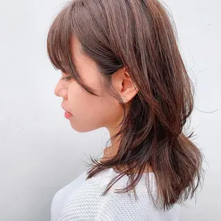 ミディアム カラー 中川 竜誠のヘアスタイル