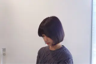 ショート カラー ボブ/レイヤー /艶カラー/sakuのヘアスタイル
