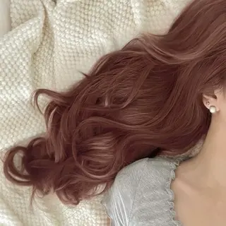 カラー Haruka 🎀暖色カラーのヘアスタイル