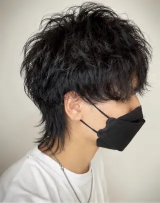 ショート パーマ メンズ NYNY南草津店 桂嵩太のヘアスタイル
