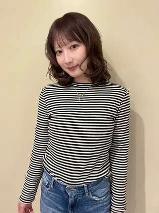 ミディアム カラー sasa ササのヘアスタイル