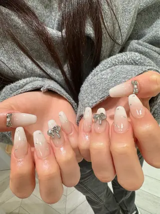 ネイル なぽ ❤︎長さだし / 韓国nailのネイルデザイン