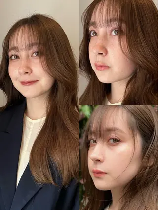 セミロング カラー 盛れ🎀韓国ヘア 美艶🇰🇷なるみのヘアスタイル