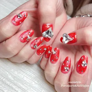 ミディアム ネイル 🐾enen style 🐾のネイルデザイン