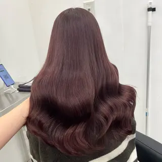 ロング カラー ヘアアレンジ 🩶渋谷の赤髪 トップ/らいる🩶のヘアスタイル
