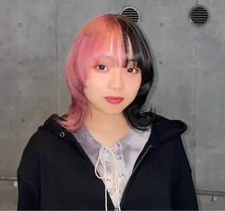 ミディアム カラー 🌈メンズパーマ🌈 メンズカットアリサのヘアスタイル