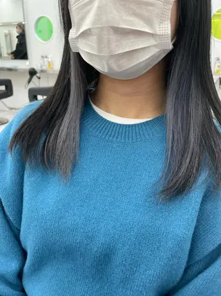 ロング カラー ヘアアレンジ 縮毛矯正/髪質改善/ ブリーチ毛/木元渓太のヘアスタイル