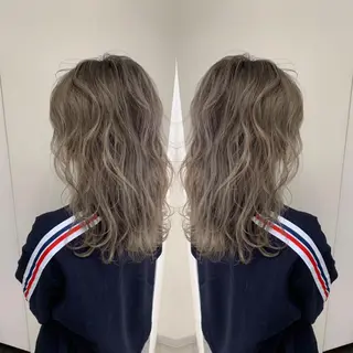 セミロング 店長✨レイヤー✖️ 髪質改善✖️韓国ヘアのヘアスタイル