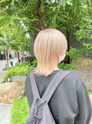 ショート カラー 安田和洋 ブリーチカラー特化のヘアスタイル