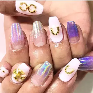 ネイル 渋谷/チップ長さ出し 👑アプレgel-xのネイルデザイン