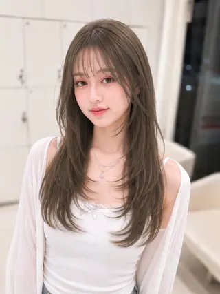 ロング カラー 金子 直樹のヘアスタイル