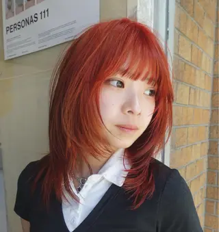 セミロング カラー 池田 早希のヘアスタイル