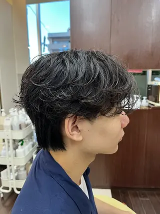 ショート パーマ メンズ 🧊メンズ特化🧊 高木航希のヘアスタイル