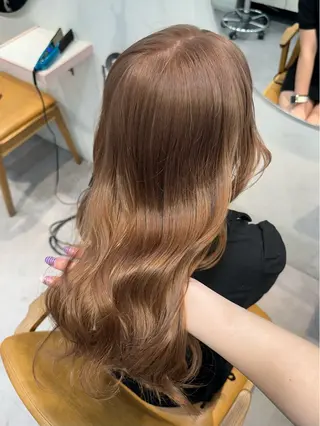 ロング カラー HANAME 原宿美容室のヘアスタイル