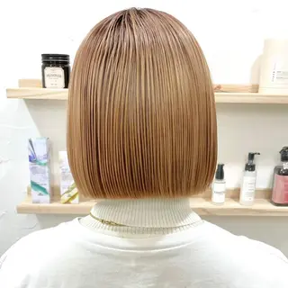 ショート カラー 髪質改善 縮毛矯正/ レイヤー/銀座/本木のヘアスタイル