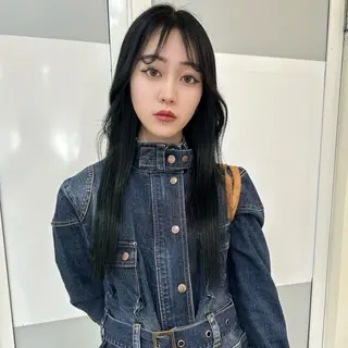 セミロング カラー 🧡可愛い色落ち🧡 ハイトーン特化🧡のヘアスタイル