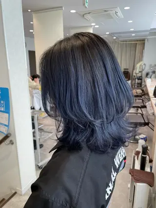セミロング カラー HAREru. モデル募集【戸塚】のヘアスタイル