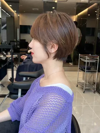 ショート 似合わせカット 迫留由弥のヘアスタイル