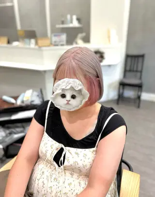 ショート カラー nijika/ 艶カラー🫧のヘアスタイル