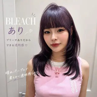 カラー 富永 愛梨のヘアスタイル