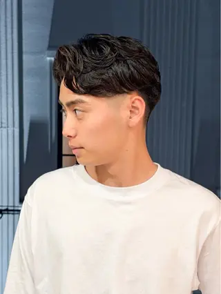 ショート パーマ メンズ 三宮メンズカット ヨシイッキのヘアスタイル