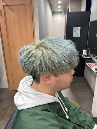 ショート カラー パーマ 🔥似合せMen's パーマ特化SHOTAのヘアスタイル