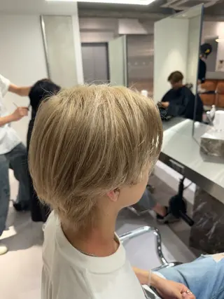 カラー パーマ メンズ ブリーチ/パーマ特化 片平和寿のヘアスタイル