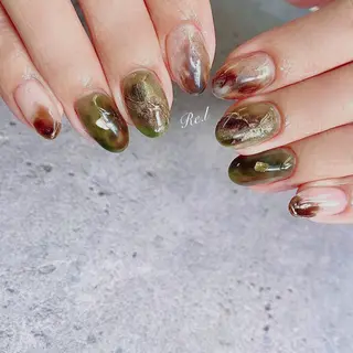 ネイル モチの良さ◉ フィルインネイル♡のネイルデザイン
