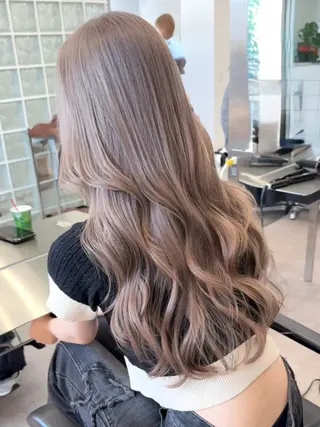 ロング カラー 似合わせ×ハイトーン ブリーチカラー/大雅のヘアスタイル