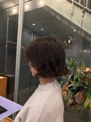 ショート パーマ 柿坂 華のヘアスタイル