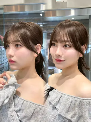 カラー ヘアアレンジ 縮毛矯正ブリーチなし 🍒❤ゆうきのヘアスタイル