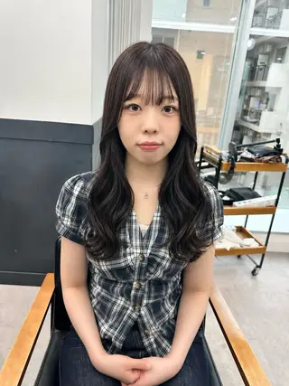 ロング カラー パーマ ヘアアレンジ メンズ キッズ 骨格補正カット/ レイヤー🌿JUNのヘアスタイル