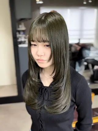 ロング カラー ルーツカラー/ デザインカラー/井川のヘアスタイル