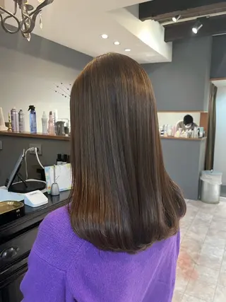 ロング カラー 小川 りえのヘアスタイル
