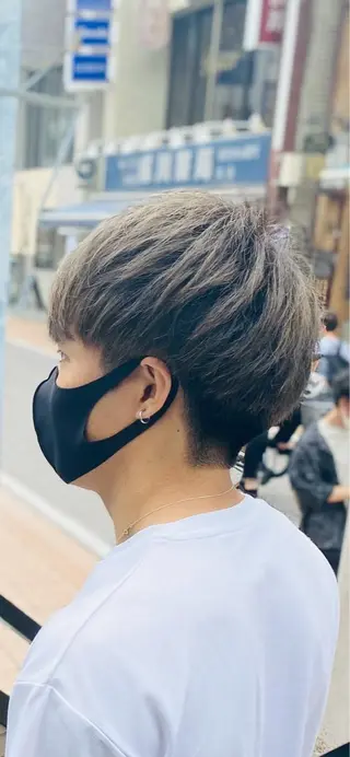 ミディアム カラー メンズ 元住吉プランツヘアー ☘️まるやま☘️のヘアスタイル