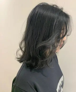 ミディアム カラー ヘアアレンジ 憧れの艶ハイトーンへ 🌙サイダサキのヘアスタイル