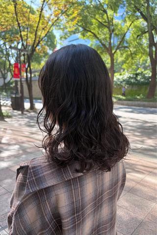 セミロング パーマ 久野紗愛 【髪質改善　艶髪】のヘアスタイル