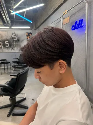 カラー メンズ clan•loss ෆ˚*Yᑌᑎᗩ໒꒱·のヘアスタイル