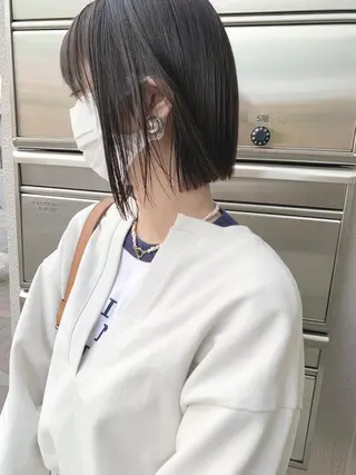 ショート カラー 樫原裕二/似合わせ カット/透明感カラーのヘアスタイル