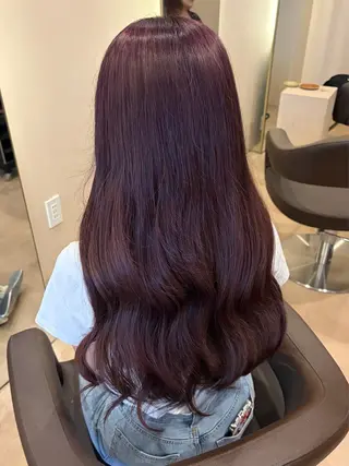 ロング カラー 暖色カラー✨️ 門内 梨真のヘアスタイル