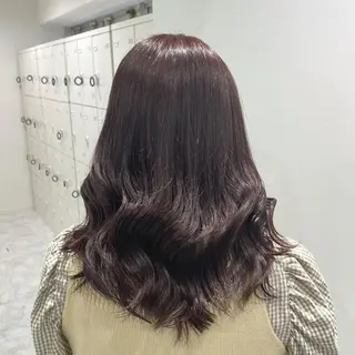 セミロング カラー *モデル募集🤍横浜 透明感カラー🫧のヘアスタイル