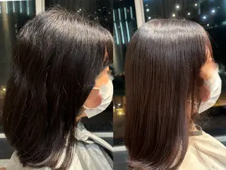 セミロング 縮毛矯正/レイヤー /まな⭐️のヘアスタイル