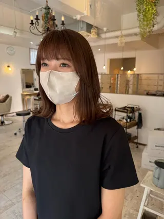 ミディアム カラー 仲井 康己のヘアスタイル