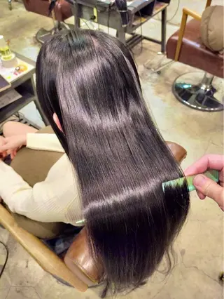 ロング カラー 笑顔100点で接客／ TATEのマツエク・マツパデザイン