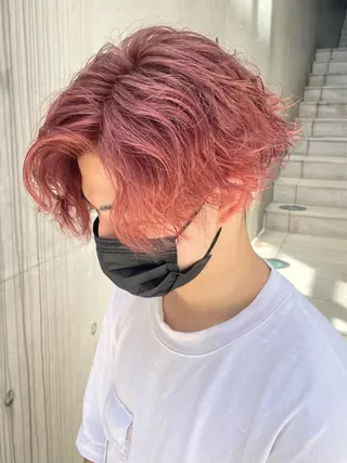 カラー yasuハイトーン/ デザインカラーのヘアスタイル